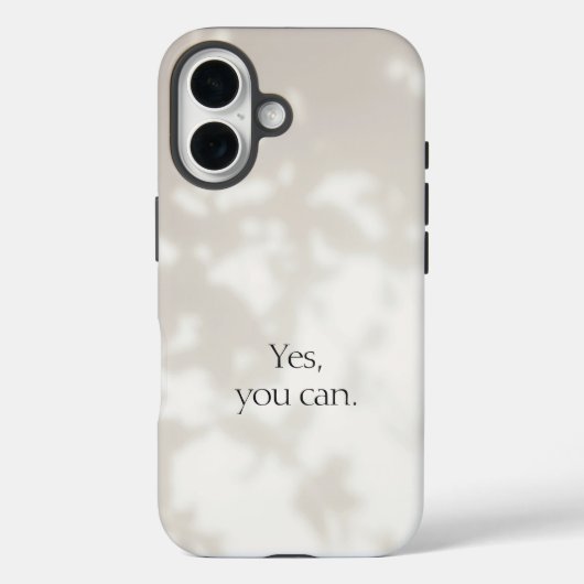 やればできる。ベージュモチベーション Case-Mate iPhoneケース (裏面)
