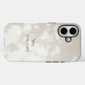 やればできる。ベージュモチベーション Case-Mate iPhoneケース (裏面 (横))