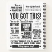 やればできる!モチベーションを高める名言集 ノートブック (裏面)