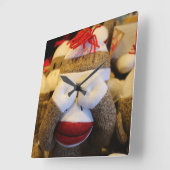 やれやれやれ スクエア壁時計 (傾斜)