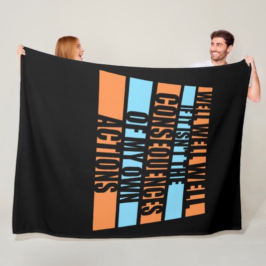 やれやれやれ、自分が引き起こした結果だ フリースブランケット (インサイチュ)