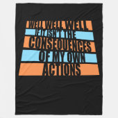 やれやれやれ、自分が引き起こした結果だ フリースブランケット (正面)