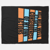 やれやれやれ、自分が引き起こした結果だ フリースブランケット (正面(横))