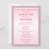 やれやれエスニックリトル女性のカーボーイベビーシャワー 招待状 (裏面)