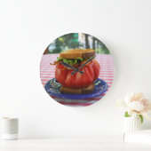 やれやれトマト! ラージ壁時計 (ホーム)