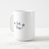 「やれるよ」モチベーショナルスターデザイン コーヒーマグカップ (正面左)