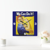 やれる! スクエア壁時計 (ホーム)