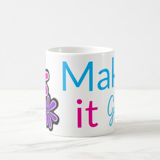 やれ素晴らし!モーメント開始コーヒーフローラマグカップ コーヒーマグカップ (中央)