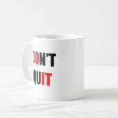 やれ。やめやめ コーヒーマグカップ (正面左)