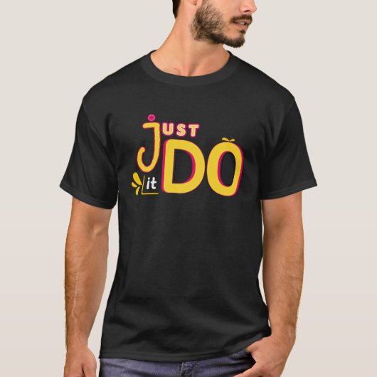 やれ!やる気を起こさせる引用文前向き Tシャツ (正面)