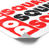 やれ。スクワット、スクワット、スクワット |ヴィンテージスタイル ポスター (角)