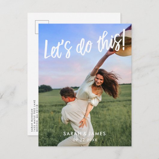 やろうぜ！写真の保存日付 案内ポストカード (正面/裏面)