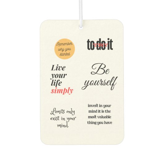 やろうとする カーエアーフレッシュナー (正面)