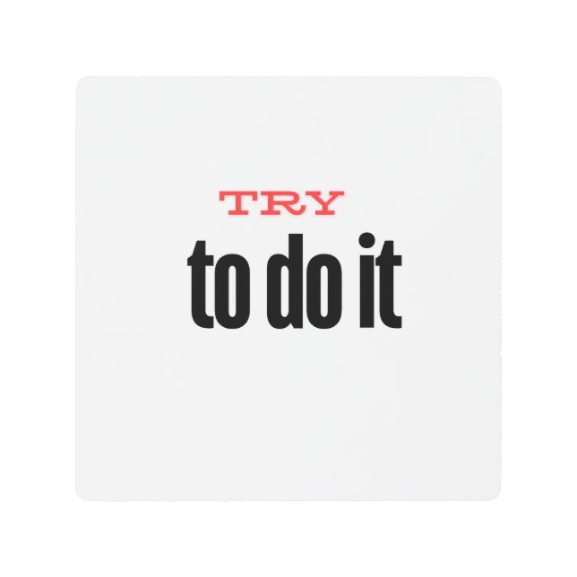 やろうとする メタルプリント (正面)