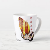 「やろう祈」 カフェラテマグ (右アングル)