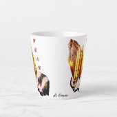 「やろう祈」 カフェラテマグ (正面)