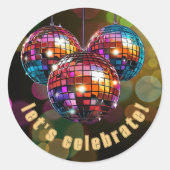 やろう祝カラフル ラウンドシール (正面)