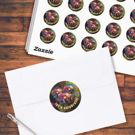 やろう祝カラフル ラウンドシール