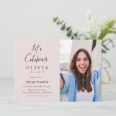 やろう祝!スクリプトフォトグラードパーティーピンク 招待状 (スタンド正面)