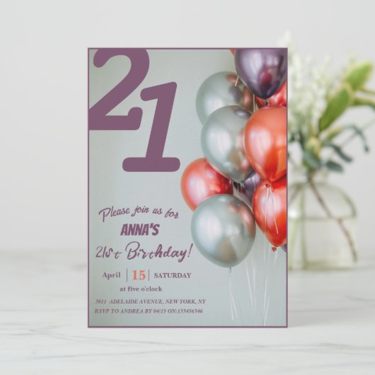 「やろう祝!: パーソナライズされたパーティの招待状" 招待状 (スタンド正面)