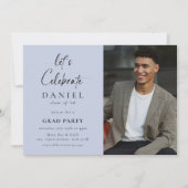 やろう祝!フォトグラードパーティー青 招待状 (正面)