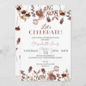 やろう祝!ワイルドフラワーズリタイアメントパーティー 招待状 (正面/裏面)