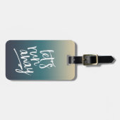 やろう走遠くに | ドリームブルーグラデーション ラゲッジタグ (正面横)