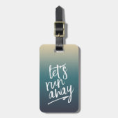 やろう走遠くに | ドリームブルーグラデーション ラゲッジタグ (正面縦)