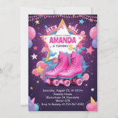 やろう転が! – ローラースケート誕生日パーティー 招待状 (正面)