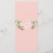 やろう食べ! |デザートサボテン開花5コース結婚ズ メニュー (裏面)