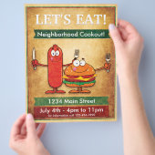 やろう食べ!近所の料理 チラシ (手)