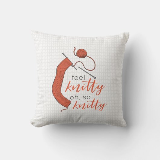 やわらかいオ感じレンジIニットOh So Nitty クッション (正面)