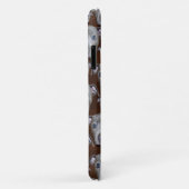 やわらかいワンちゃん顔の柄 Case-Mate iPhoneケース (裏面/右)