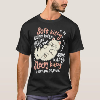 やわらかい子猫 あたたかい子猫 かわいい寝顔 Tシャツ