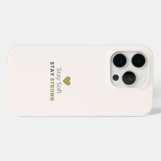 やわらかく強く ミニマル モチベーショナル iPhone Case-Mate iPhoneケース (裏面 (横))