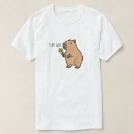 やわらかなカピバラのイラスト 動物 Tシャツ