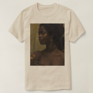 やわらかなフェミニン ブラウン Tシャツ