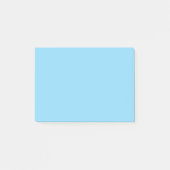 やわらかなベビーブルーの付箋メモ ポストイット (正面)