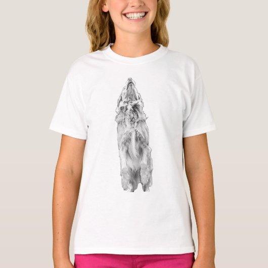 やわらかな光に包まれたゴールデンの優雅さ Tシャツ (正面)
