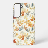 やわらかな水彩の秋の葉 SAMSUNG GALAXYケース (裏面)