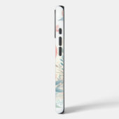 やわらかな水彩ハート 愛 花 鳥 Case-Mate iPhoneケース (裏面 / 左)