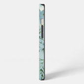 やわらかな青の野の花 iPhoneケース (左側面)