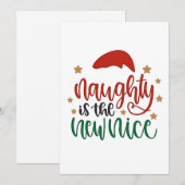 やんちゃが新しい優しさ 面白いクリスマス サンタ シーズンカード (正面/裏面)