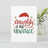 やんちゃが新しい優しさ 面白いクリスマス サンタ シーズンカード (スタンド正面)