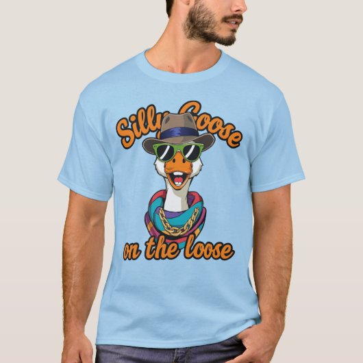 やんちゃなガチョウが大暴れ！ Tシャツ (正面)
