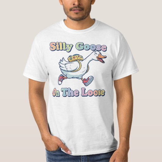 やんちゃなガチョウのTシャツ Tシャツ (正面)
