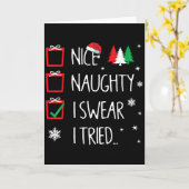 やんちゃな私がサンタの悪い子リストを試してみた面白チャ カード (黄色い花)