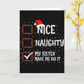 やんちゃな私の妹がやらせた楽しいクリスマス カード (黄色い花)