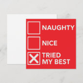 やんちゃな いい子 頑張ったよ クリスマス Xmas (正面/裏面)