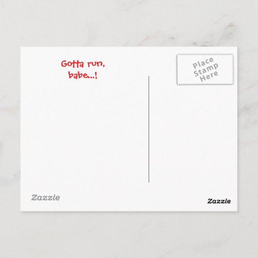 や走るぜ！ ポストカード (裏面)